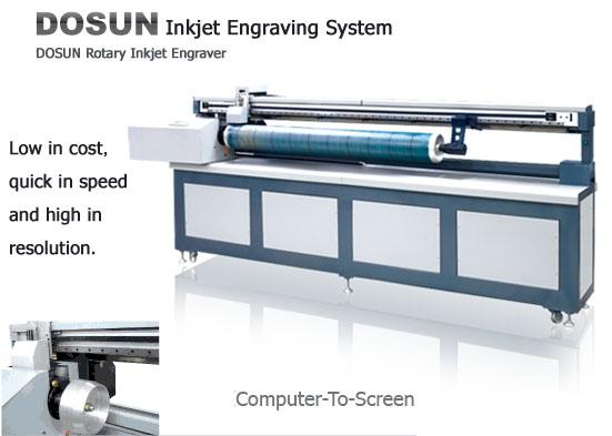 Подгонянный роторный Engraver Inkjet, система гравировального станка тканья повторение экрана 641mm/820mm/914mm/1018mm 0